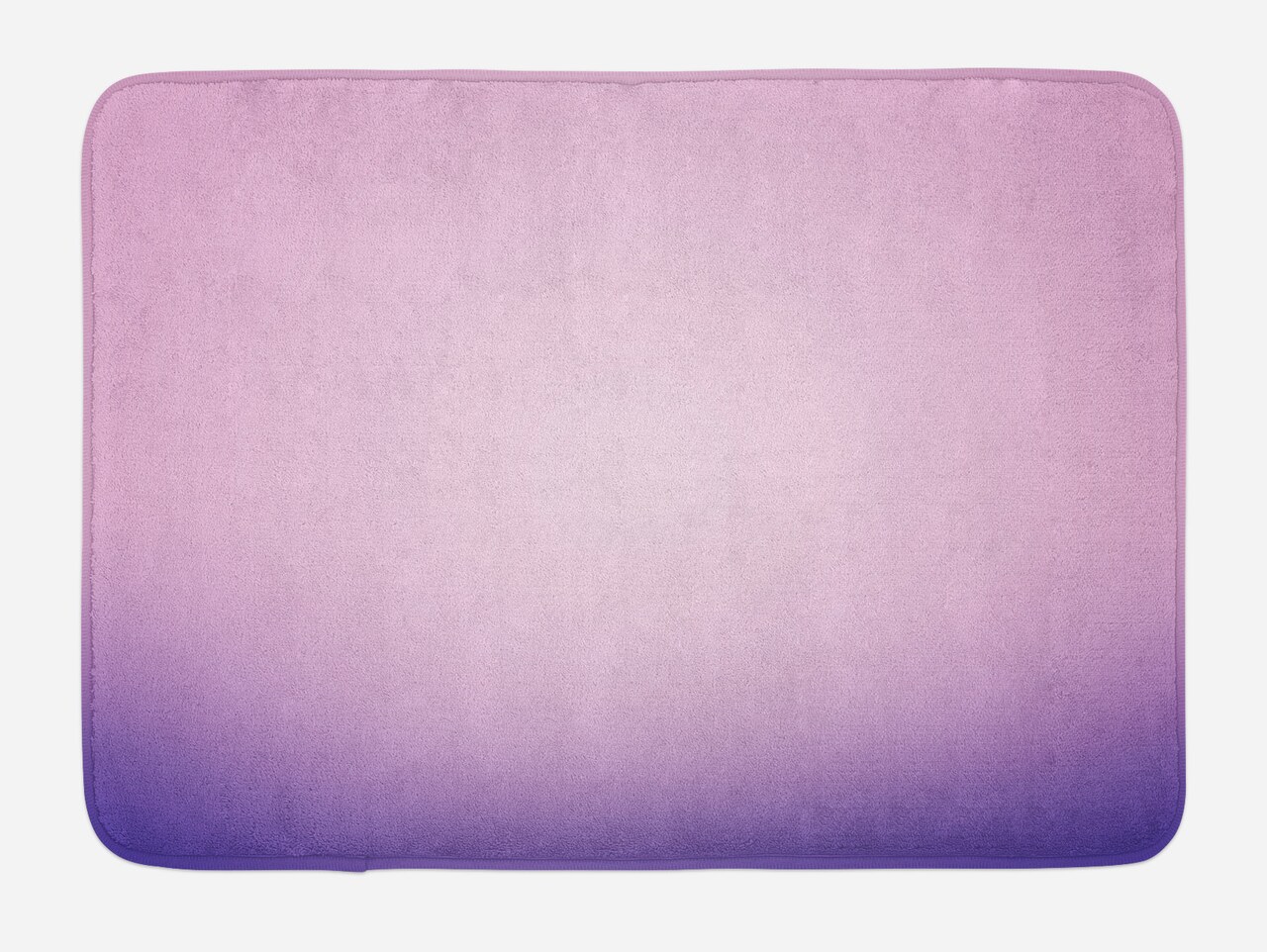 Ambesonne Lavender Bath Mat, Pink and Purple Ombre Print Modern Pastel Color Gradient Design Digital Art, Plush Bathroom Decor Mat with Non Slip Backing, 29.5" X 17.5", Lilac